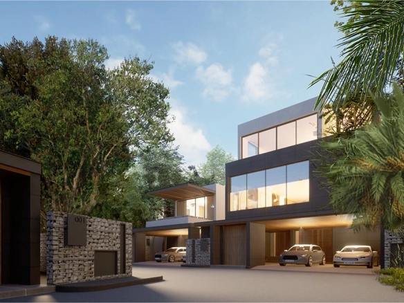 | Beyond Villa by Tiara Saku A modern luxury villa at Beyond Villa by Tiara Saku, featuring sleek architecture, floor-to-ceiling windows, a private pool, and lush tropical surroundings in Naiyang, Phuket.