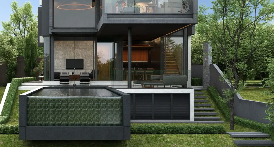 Luxury villa with infinity pool and modern architecture at Grand Sea Through in Rawai, Phuket