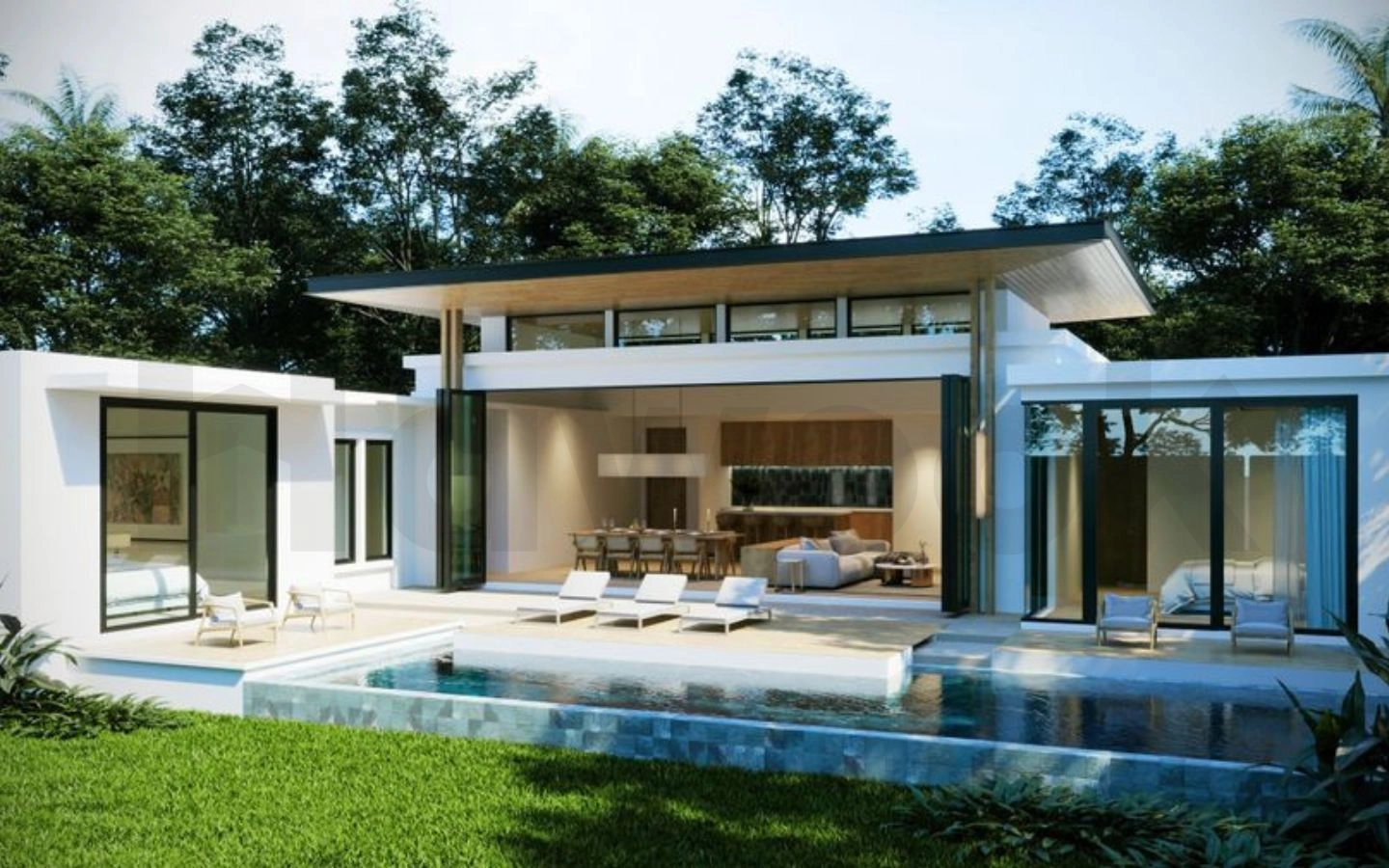 Modern luxury villa with pool in Phuket, showcasing new property supply in 2025