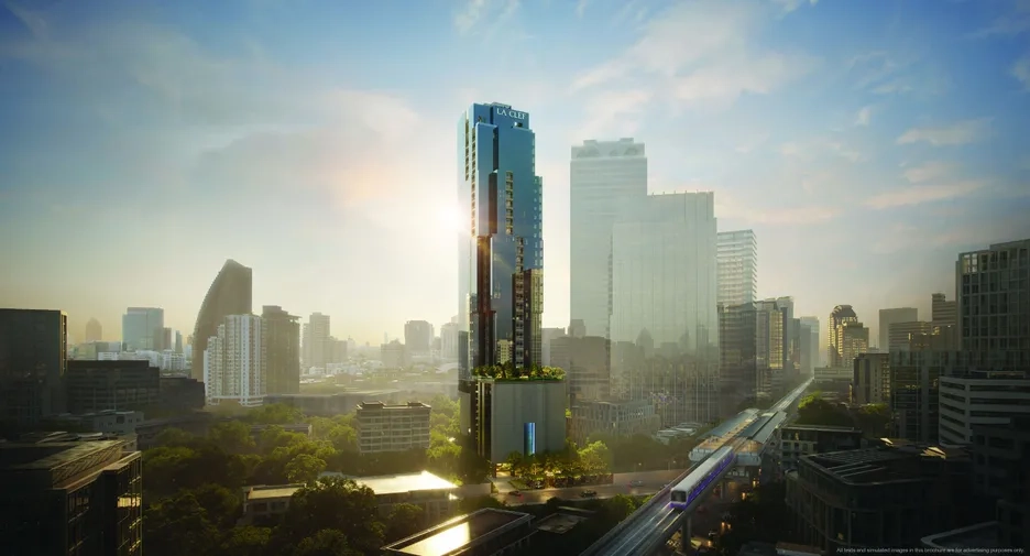 💰 Investing Guides | Bangkok Condo Oversupply? The Investor Reality in 2025 Prime Bangkok condo project located beside BTS station with modern skyline view