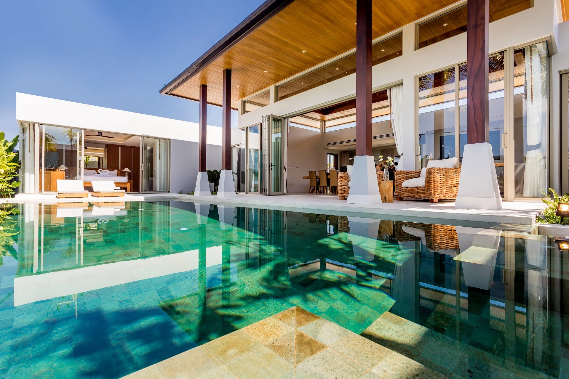 💰 Investing Guides, 📍 Neighborhood Guides | Bangtao Property Market 2025 – Trends and ROI Luxury villa with private pool in the Bangtao property market, Phuket.