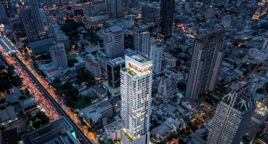 💬 News & Trends | Who’s Really Buying Property in Thailand? Foreign Buyer Data 2025 Bangkok skyline at night showing luxury condominiums popular among foreign buyers in Thailand.
