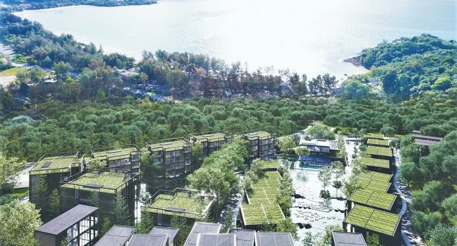 Modern serviced villa in Thailand operated as a leasehold commercial property for investors and rental income.