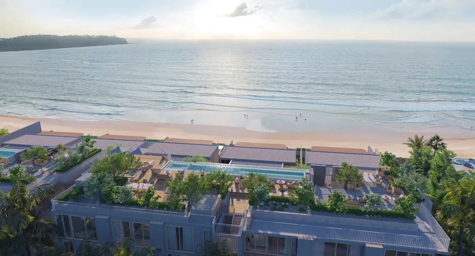 Luxury beachfront leasehold villas in Thailand showcasing modern design and relaxed Thai coastal living by the sea.