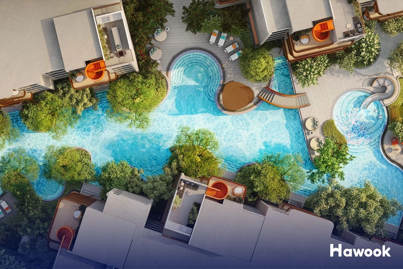 Modern condominium in Thailand often used as part of a long stay visa via real estate investment