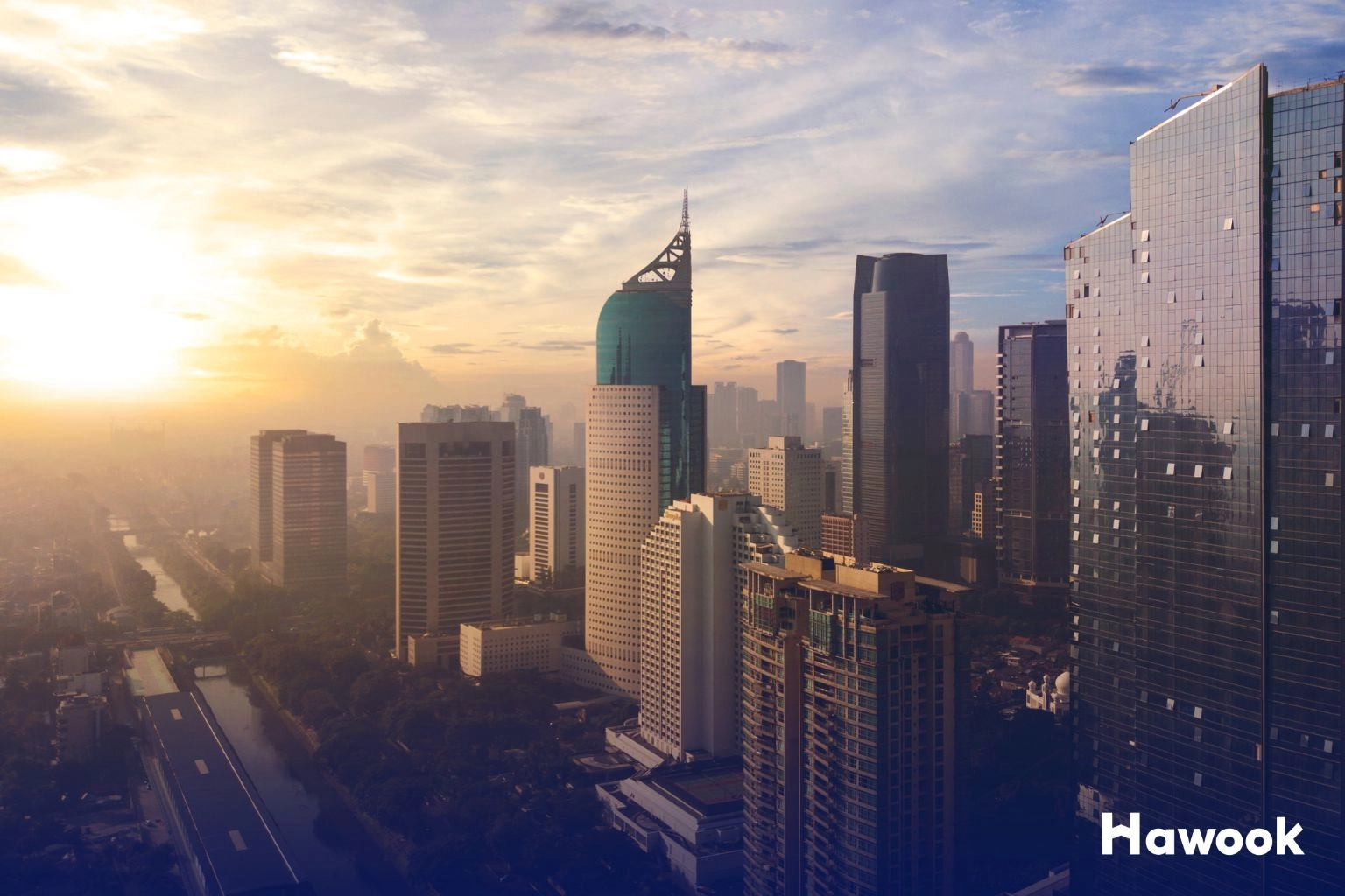 Jakarta skyline showing urban development and property prices in Southeast Asia