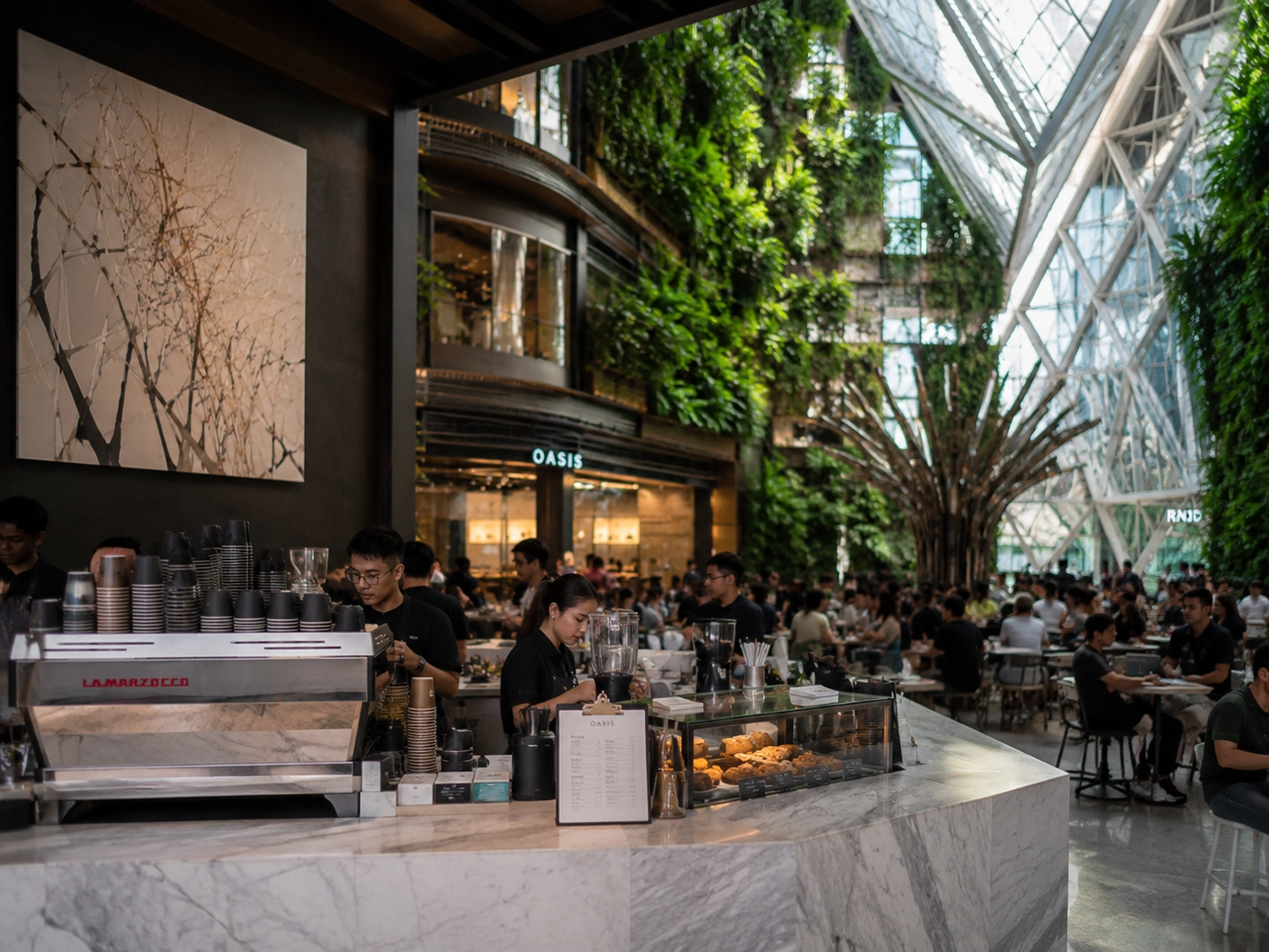 🌏 SEA Market Insights | The Quiet Shift Happening Across Southeast Asia Real Estate Modern lifestyle retail destination in Southeast Asia featuring indoor greenery, dining spaces, and experiential retail concepts.