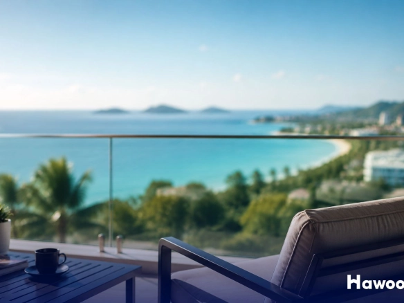 Ocean-view balcony overlooking Phuket coastline, representing secure Phuket property investment after Thailand's 2026 nominee crackdown.