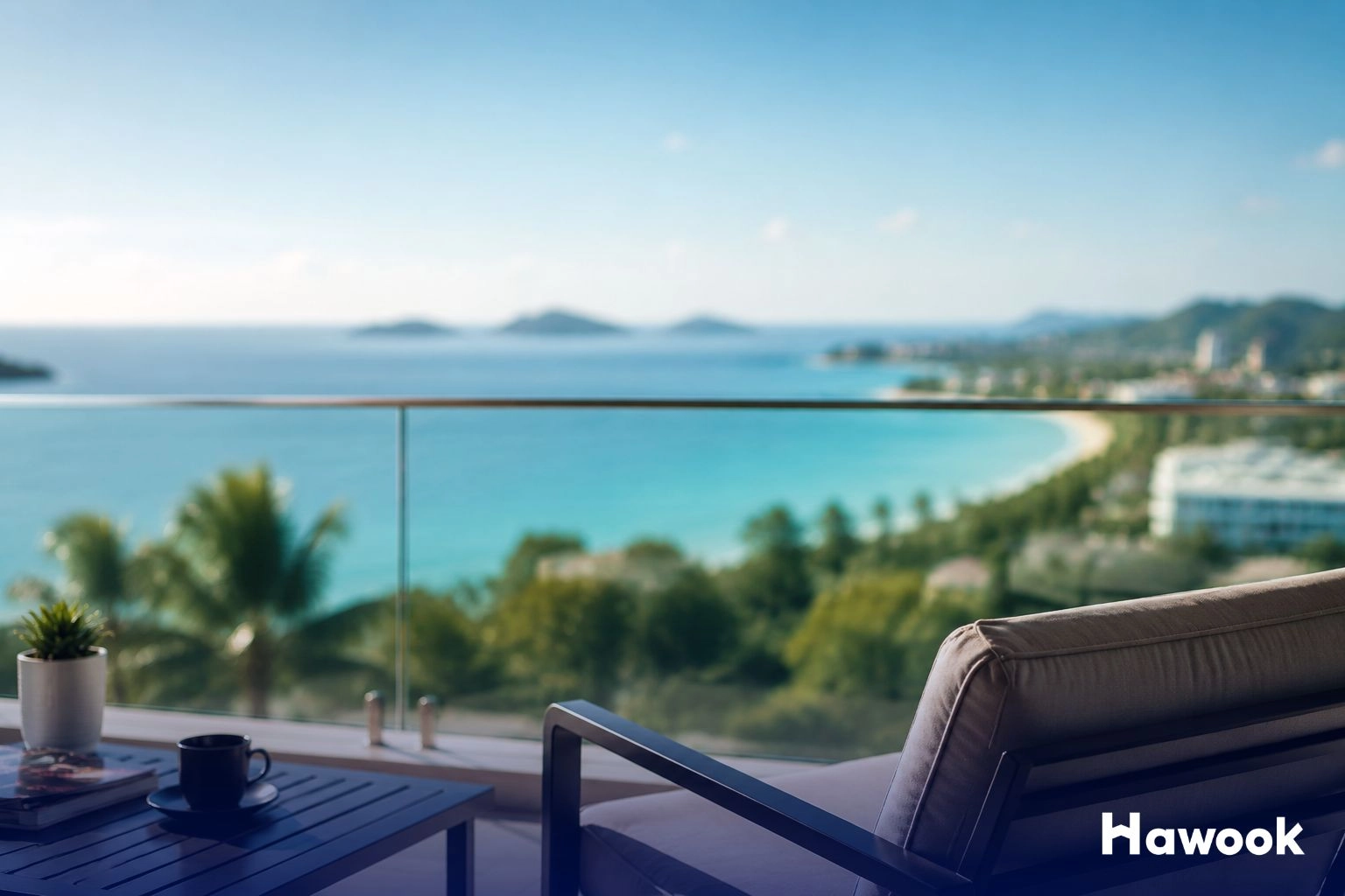 Ocean-view balcony overlooking Phuket coastline, representing secure Phuket property investment after Thailand's 2026 nominee crackdown.