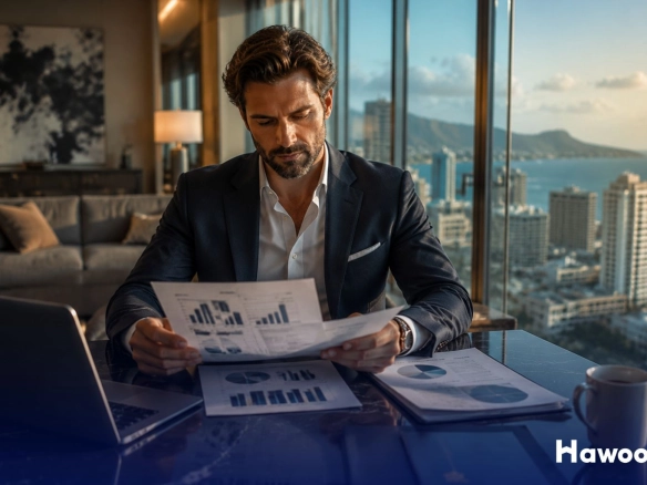 Investor reviewing property investment charts for Thailand LTR visa vs Indonesia Second Home Visa comparison